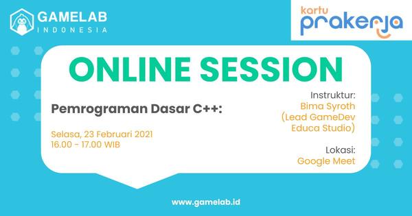 Online Session - Selasa 23 Februari 2021 - Pemrograman Dasar C++ ...