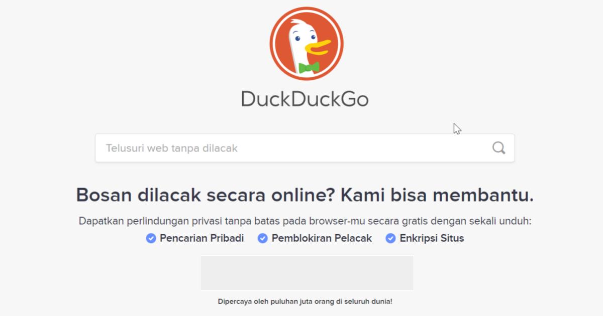 Mesin Pencari Selain Google - DuckDuckGo - GAMELAB.ID