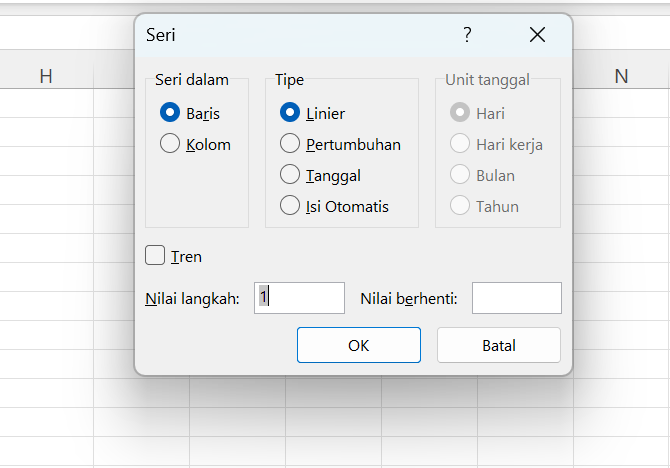 Tampilan setelah Mengetik ALT E I S di Microsoft Excel - GAMELAB.ID