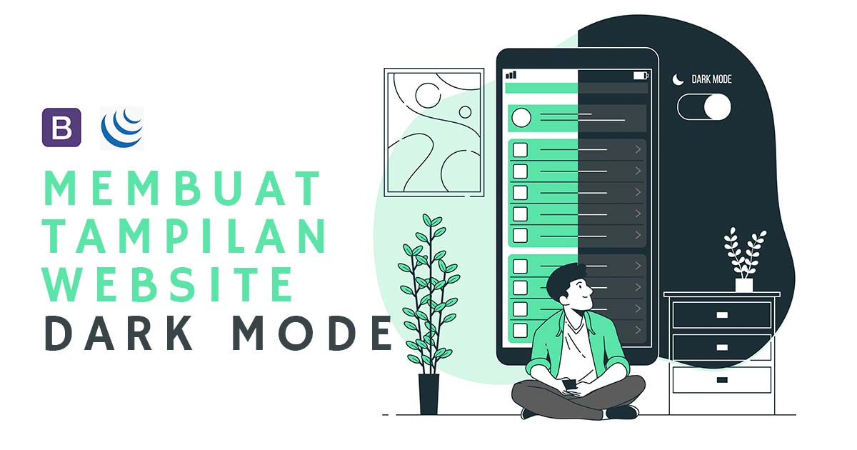 Membuat Website Dark Mode Sederhana Menggunakan Boostrap dan jQuery